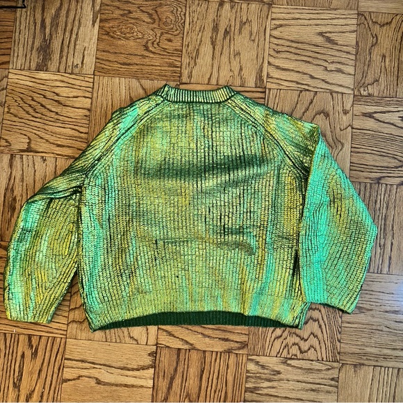 Scoop metalic green sweatwer, XXL - Picture 4 of 7